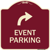 Event Parking Only (With Upper Right Arrow)