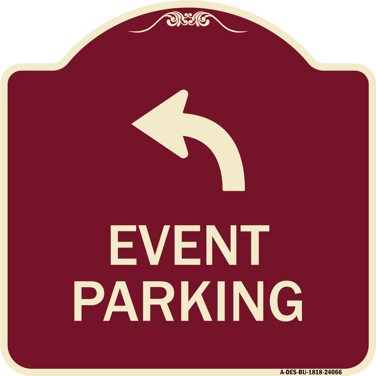 Event Parking Only (With Upper Left Arrow)