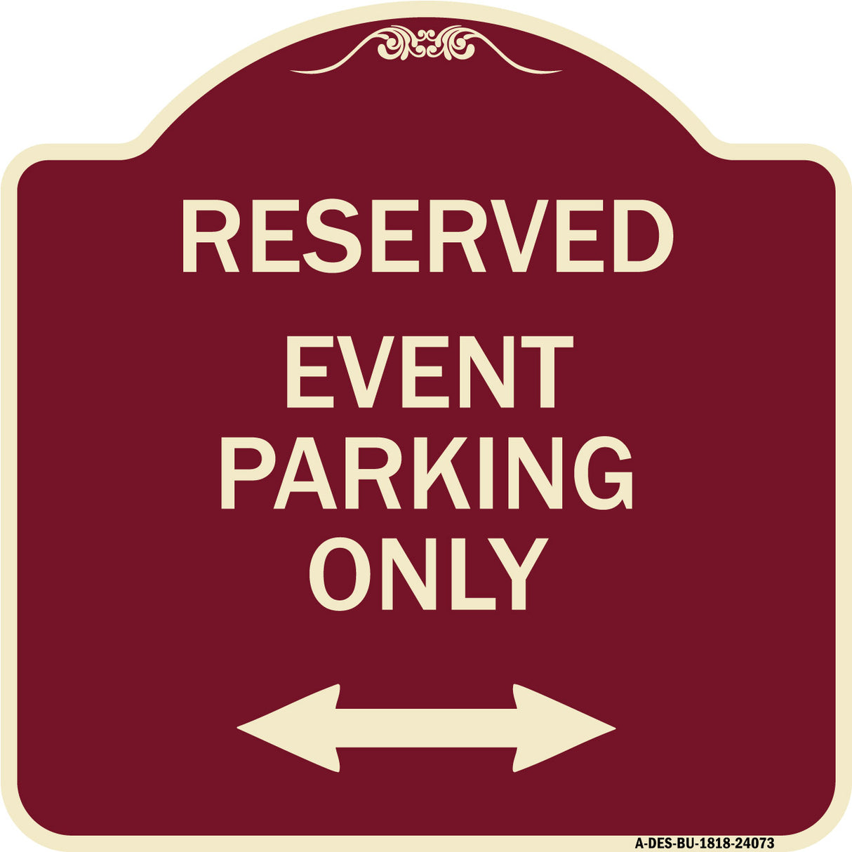 Event Parking Only (With Bidirectional Arrow)