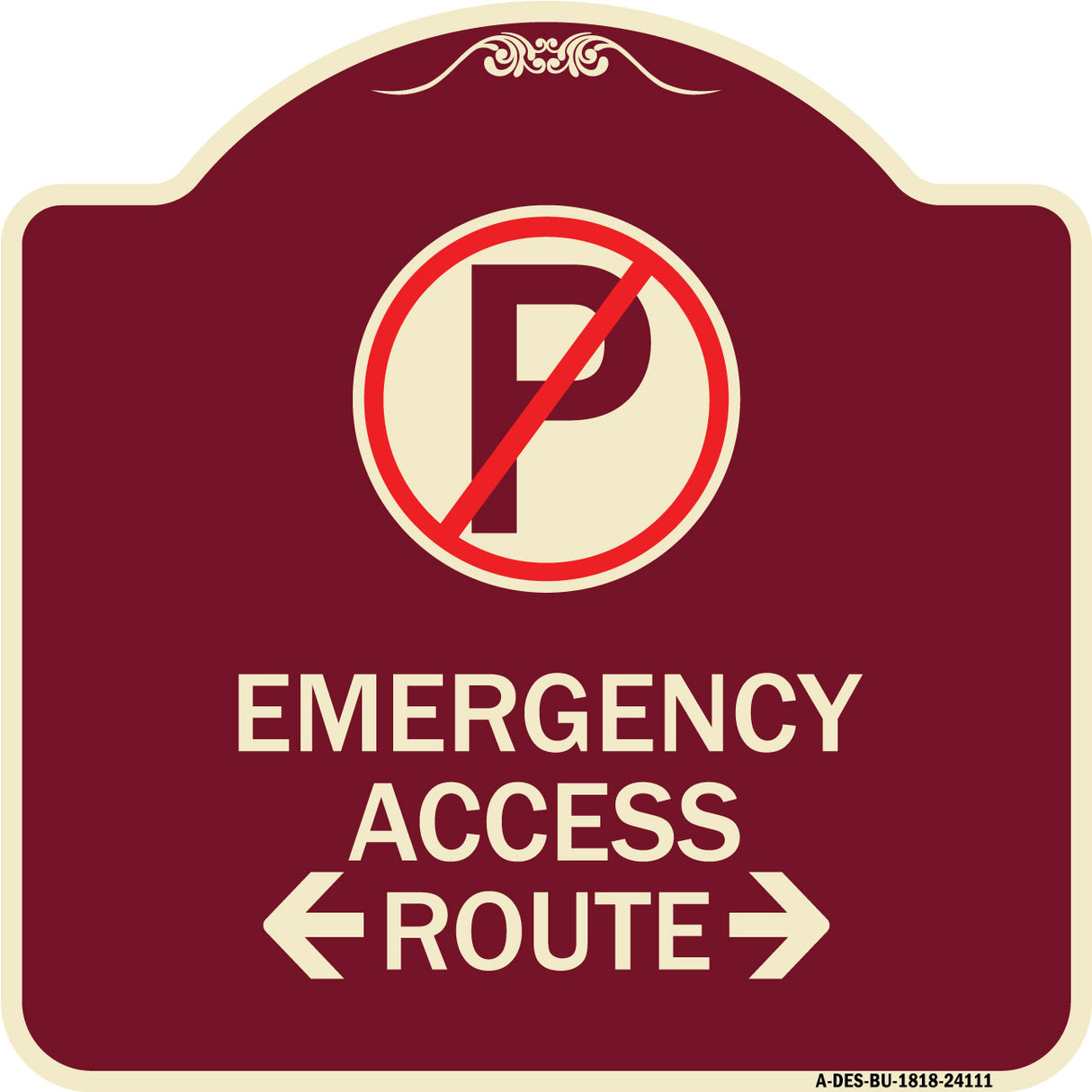 Emergency Access Route (With Bidirectional Arrow)