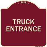 Driveway Sign Truck Entrance