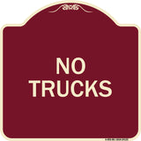 Driveway Sign No Trucks