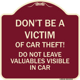 Don't Be A Victim of Car Theft! Do Not Leave Valuables Visible in Car