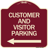Customer and Visitor Parking (With Left Arrow)