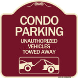 Condo Parking - Unauthorized Vehicles Towed Away (With Car Tow Graphic)