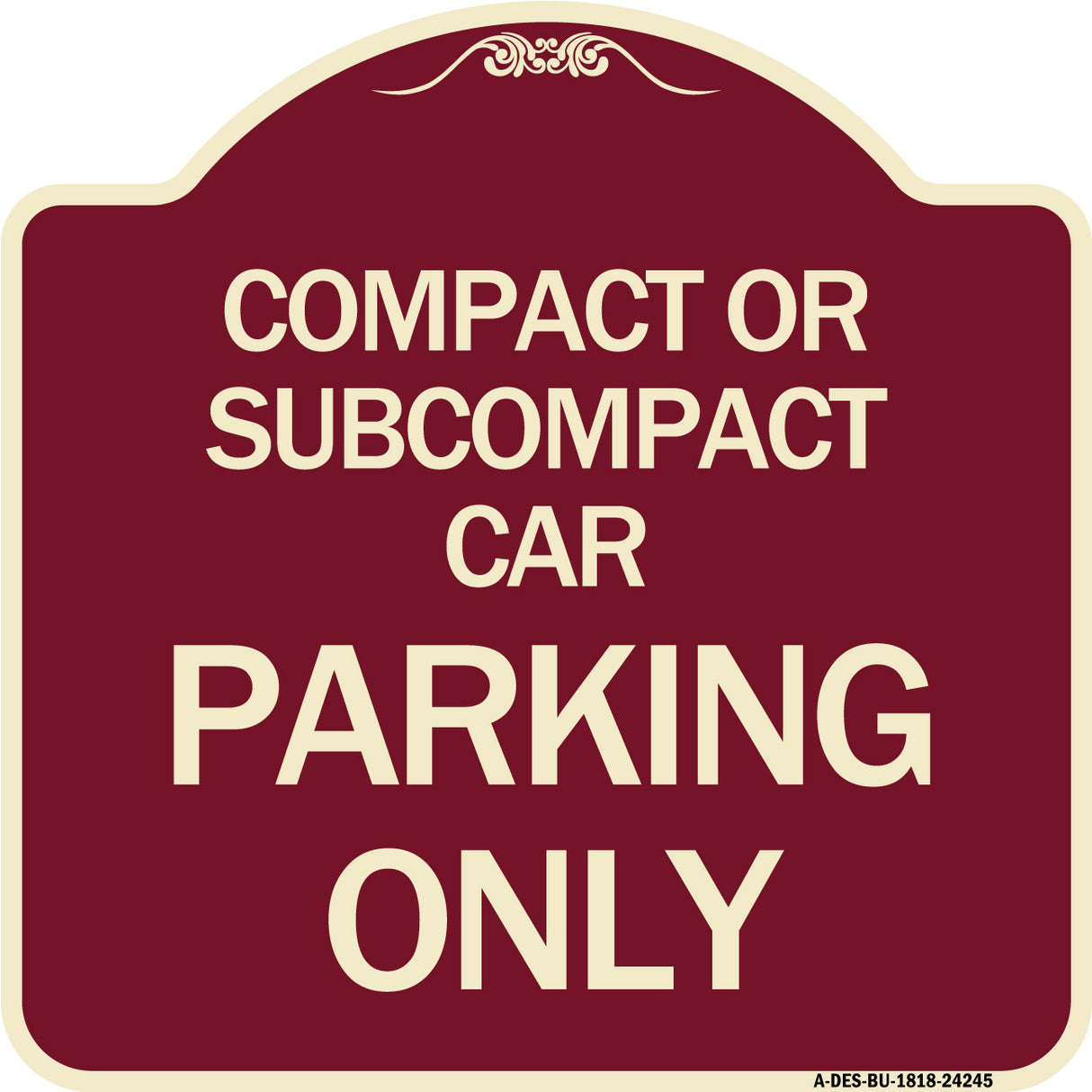 Compact or Subcompact Car Parking Only