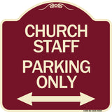Church Staff Parking Only (With Bidirectional Arrow)