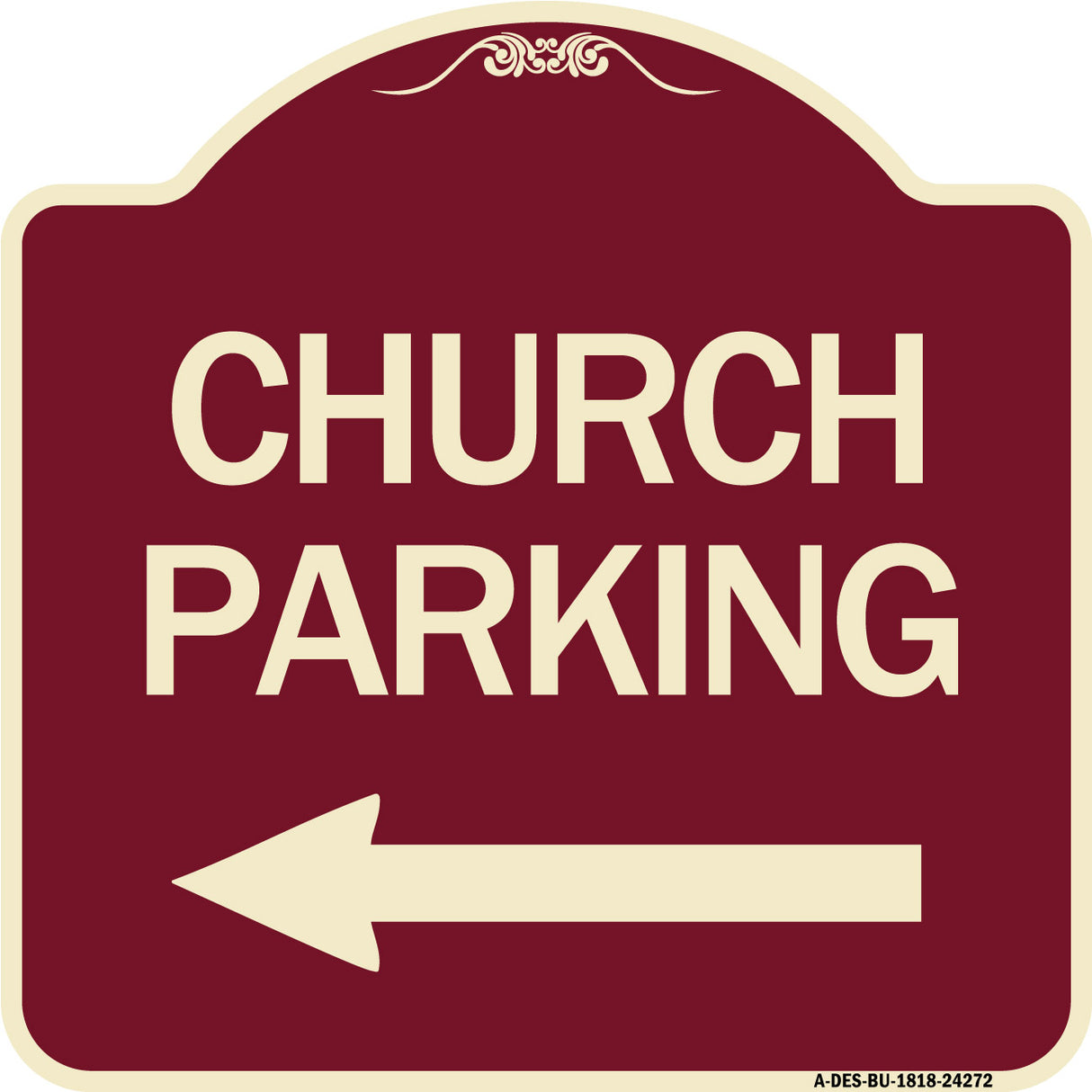 Church Parking (With Left Arrow)