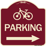 Bicycle Symbol Parking (Right Arrow