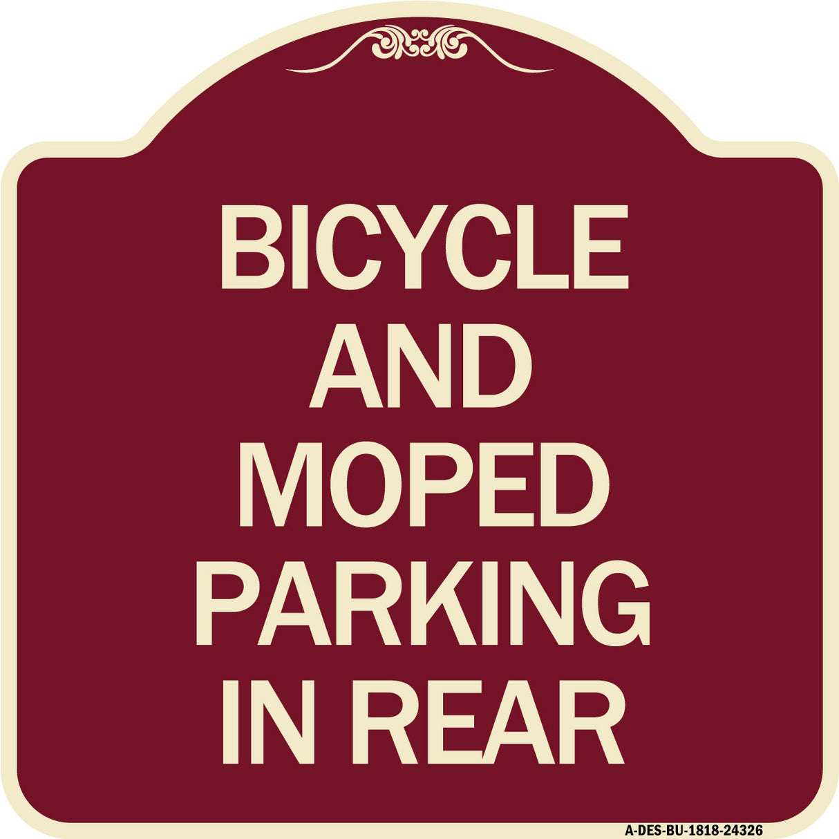 Bicycle and Moped Parking in Rear