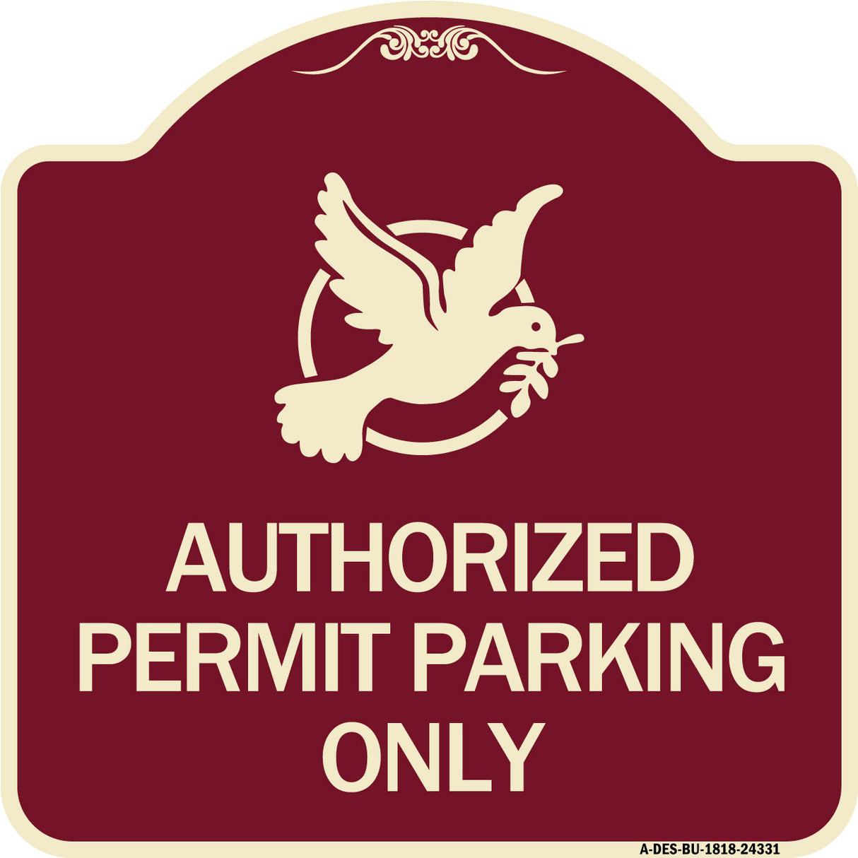 Authorized Church Parking Only (With Graphic)
