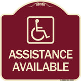 Assistance Available with Handicap Symbol