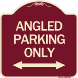Angle Parking Only (With Bidirectional Arrow)