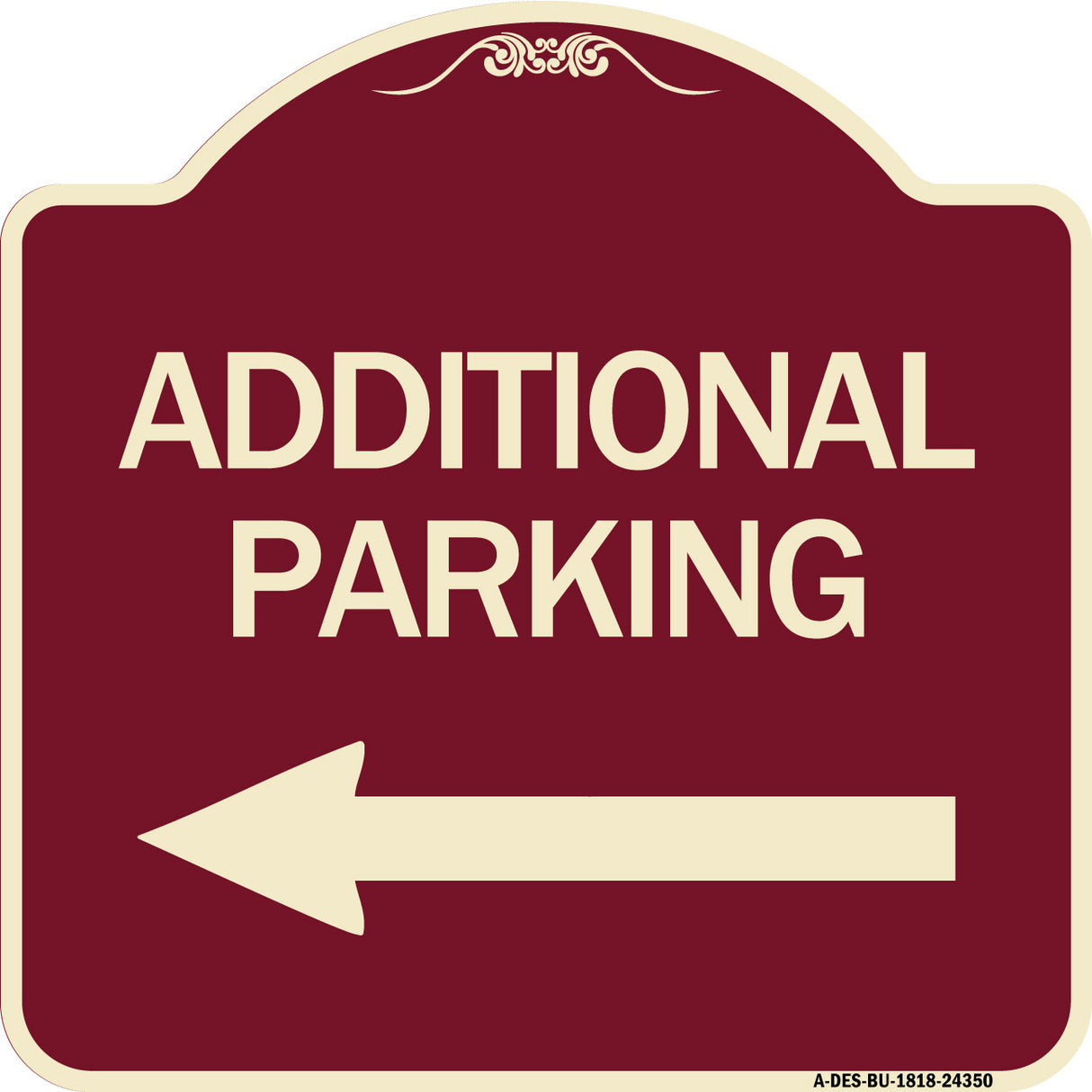 Additional Parking Sign (Left Arrow)