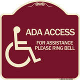ADA Access for Assistance Ring Bell (With New Isa Symbol)