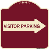 Visitor Parking (With Right Arrow)