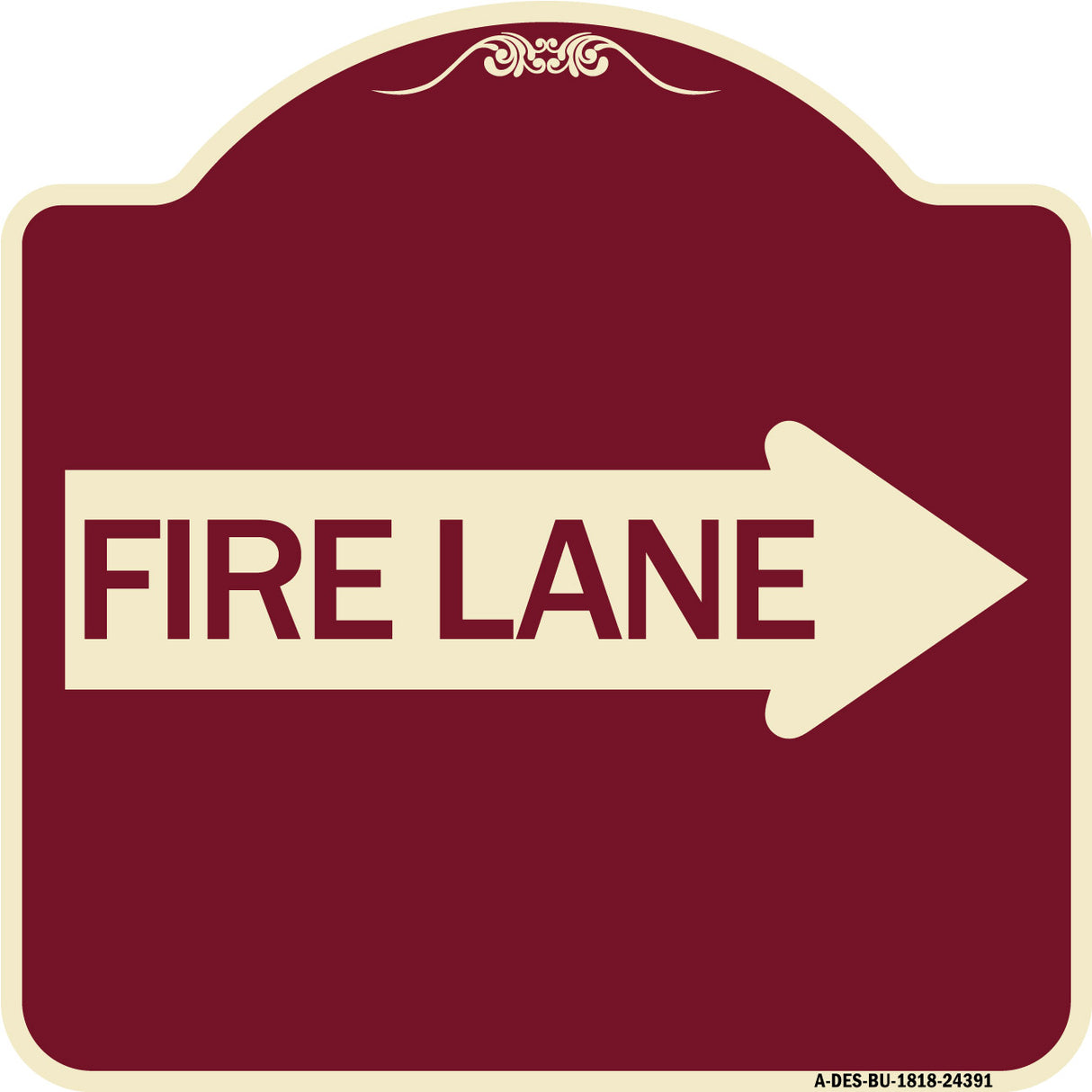 Fire Lane Right Arrow