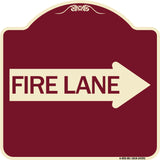 Fire Lane Right Arrow