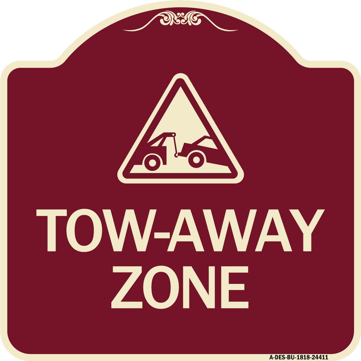 Tow-Away Zone with Graphic