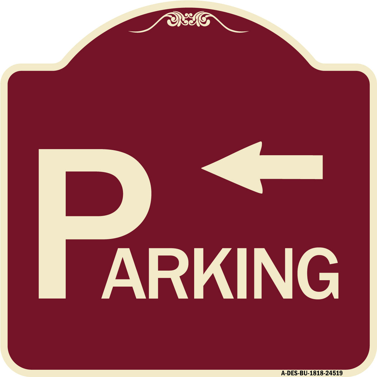 Parking with Arrow Pointing Left