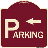 Parking with Arrow Pointing Left