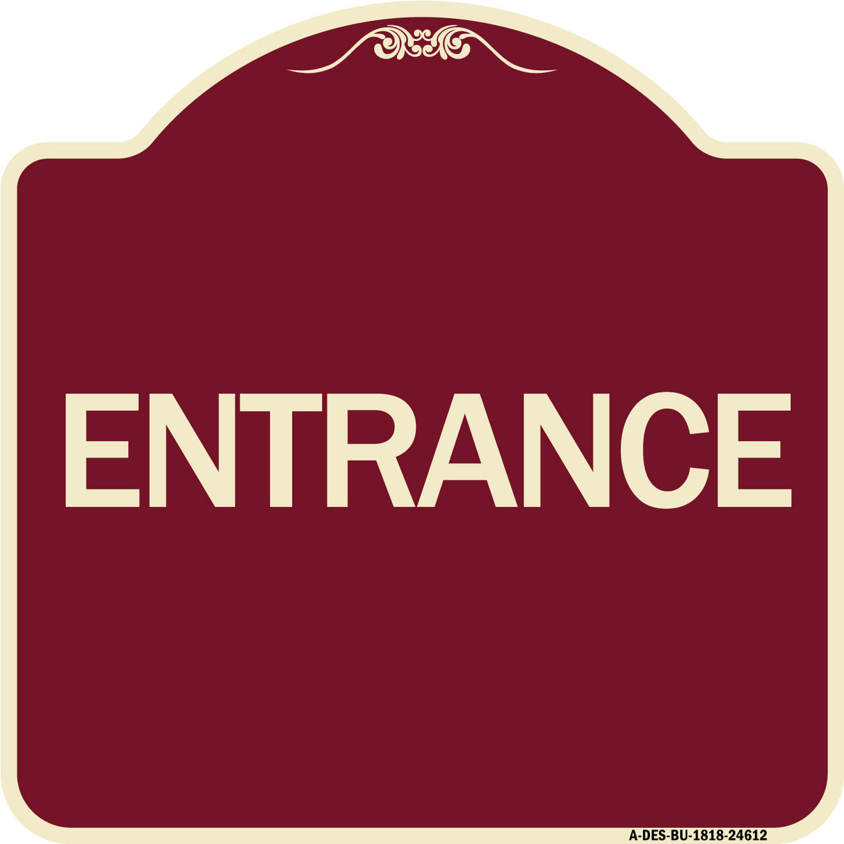 Traffic Entrance Sign Entrance