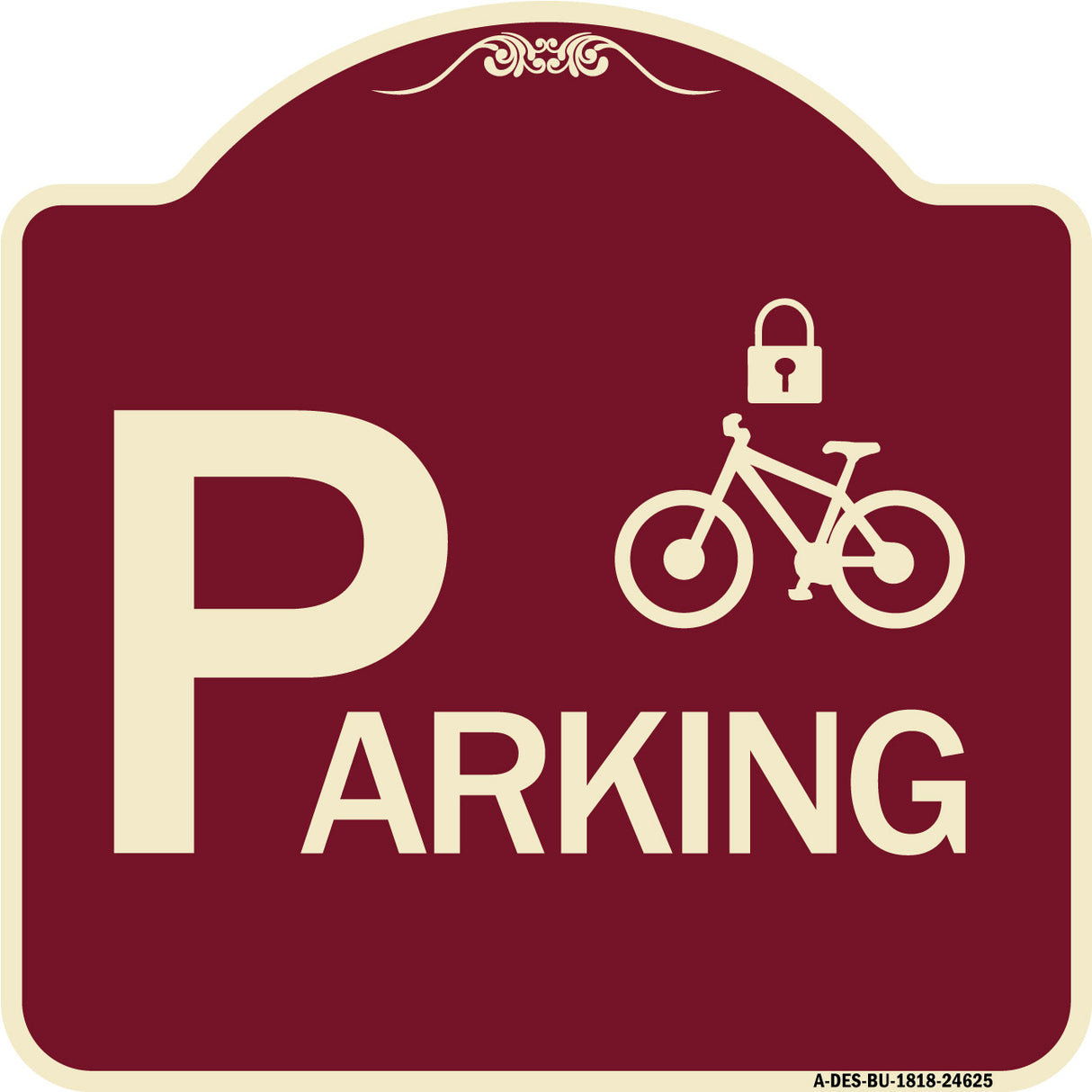 Parking (With Cycle and Lock Symbol)