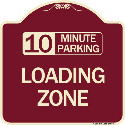 10 Minute Parking Loading Zone