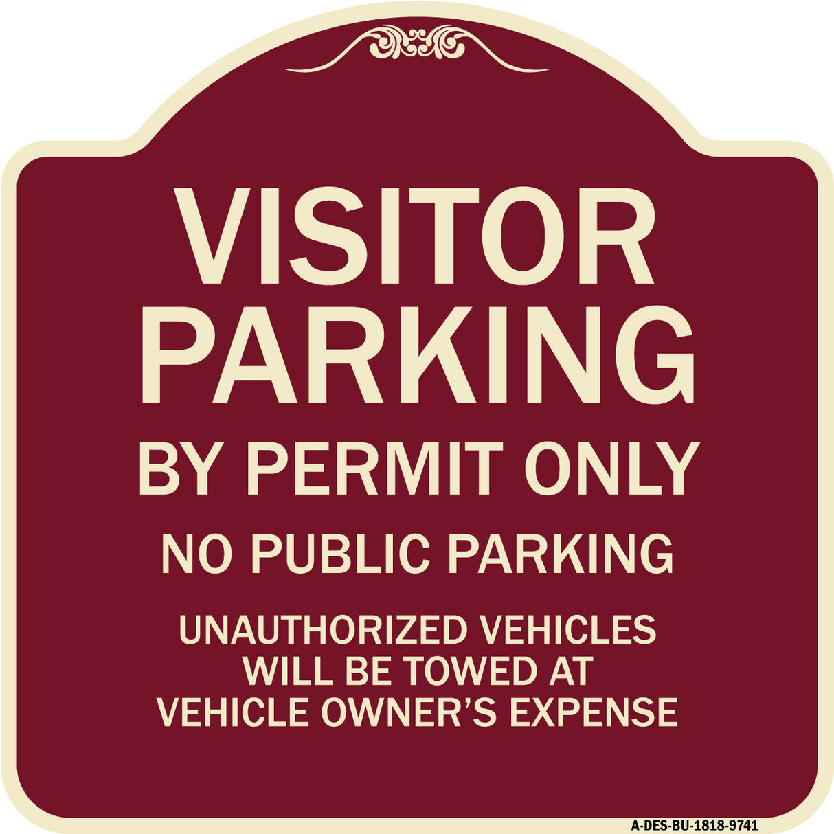 Visitor Parking By Permit Only, No Public Parking