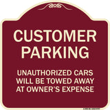 Unauthorized Cars Will Be Towed Away At Owner's Expense