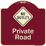 Private Road With No Outlet Symbol