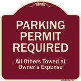 Parking Permit Required All Others Towed At Owner's Expense
