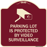Parking Lot Is Protected By Video Surveillance With Graphic