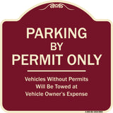 Parking By Permit Only Vehicles Without Permits Towed At Vehicle Owner's Expense