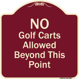 No Golf Carts Allowed