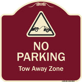 No Parking Tow Away Zone With Graphic