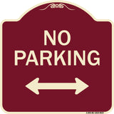 No Parking With Bidirectional Arrow