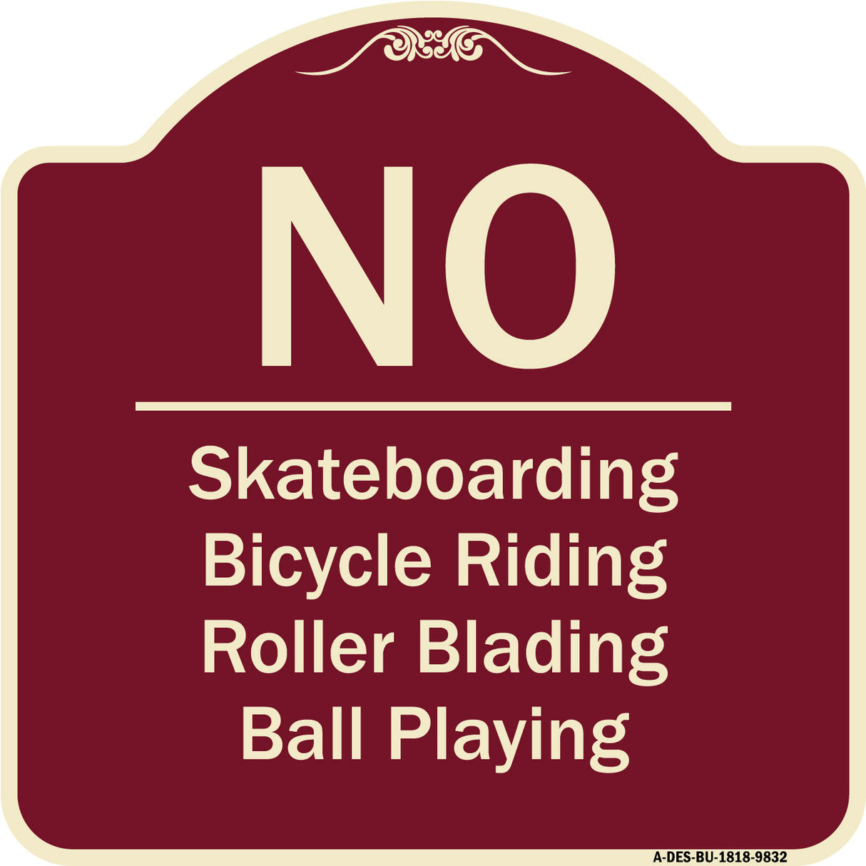 No - Bicycle Riding, Roller Blading, Ball Playing
