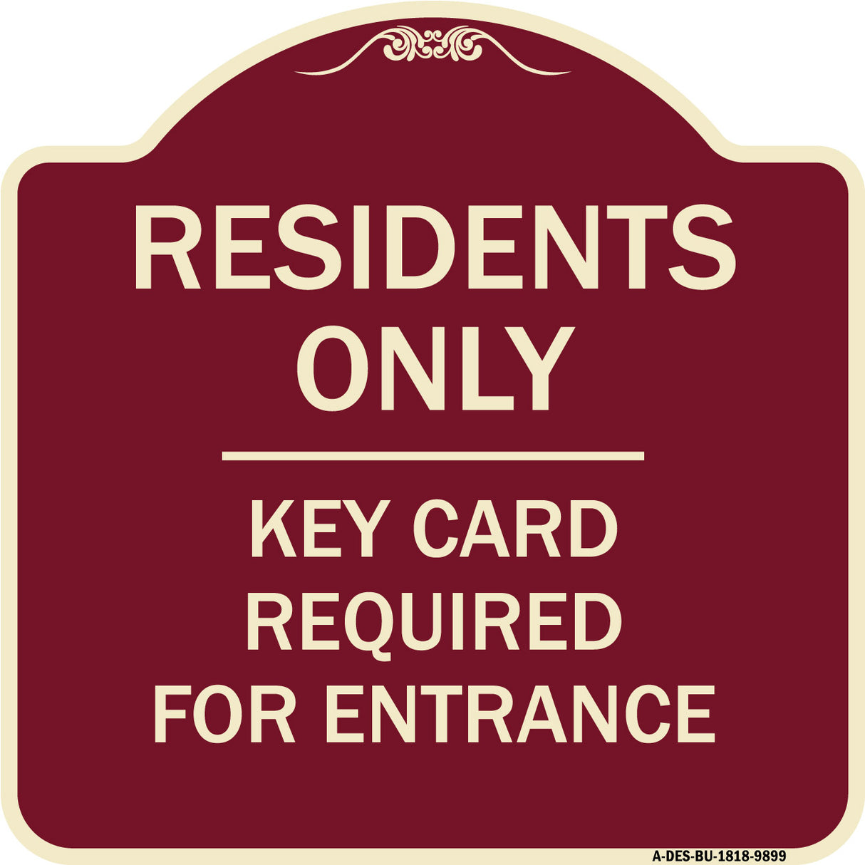 Residence-only-key Card