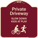 Private Driveway Slow Down Kids At Play