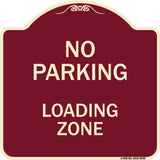 No Parking Loading Zone Sign
