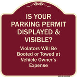 Is Your Parking Permit Displayed & Visible