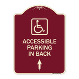 With NY - Approved Isa Symbol Accessible Parking on Up Arrow (With Graphic)