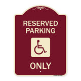With NY Compliance Reserved Parking Only (With Access Icon)