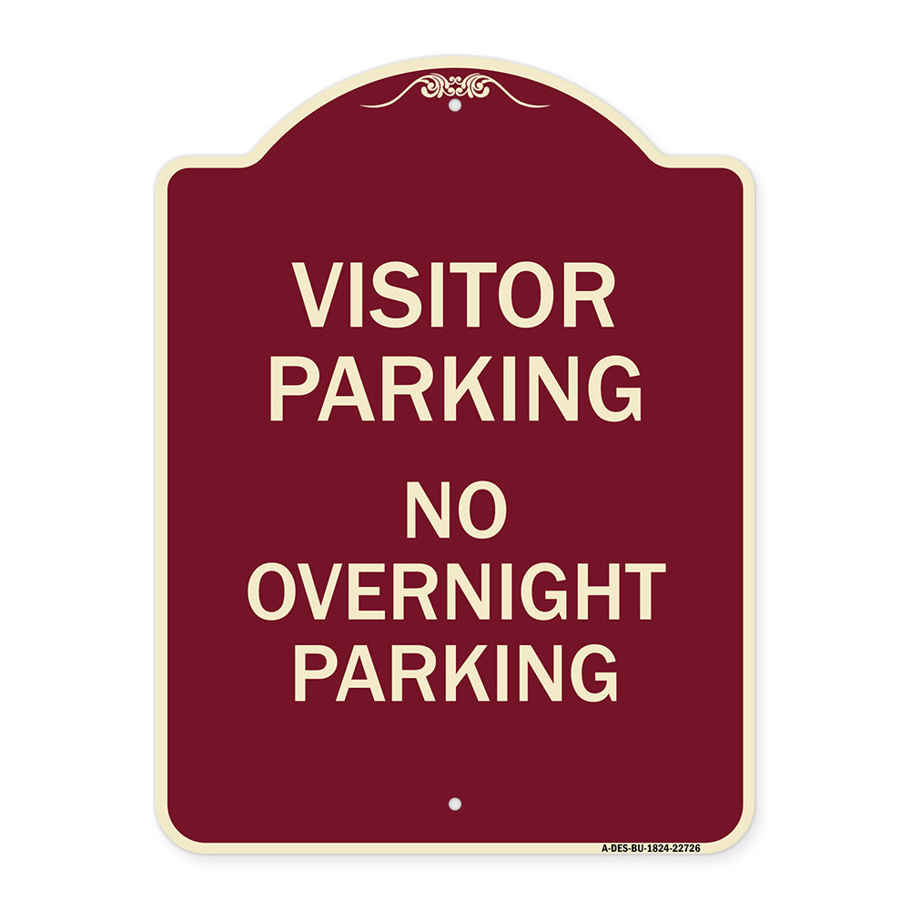 Visitor Parking Sign Visitor Parking No Overnight Parking