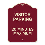 Visitor Parking Sign Visitor Parking 20 Minutes Maximum