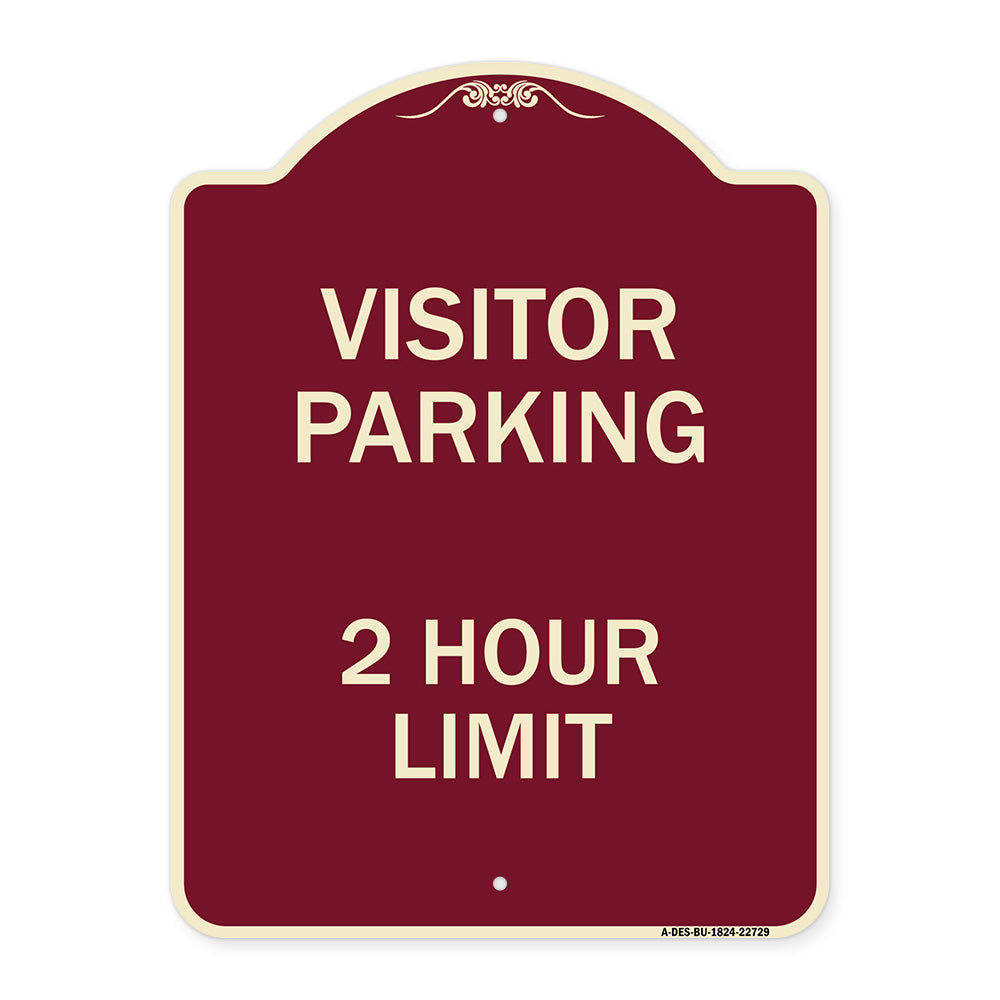 Visitor Parking Sign Visitor Parking 2 Hour Limit