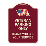 Veteran Parking Only Thank You for Your Service
