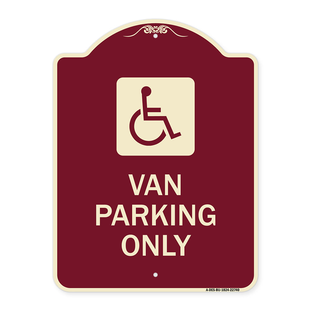 Van Parking Only (With Handicap Symbol)
