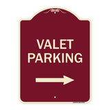 Valet Parking with Right Arrow